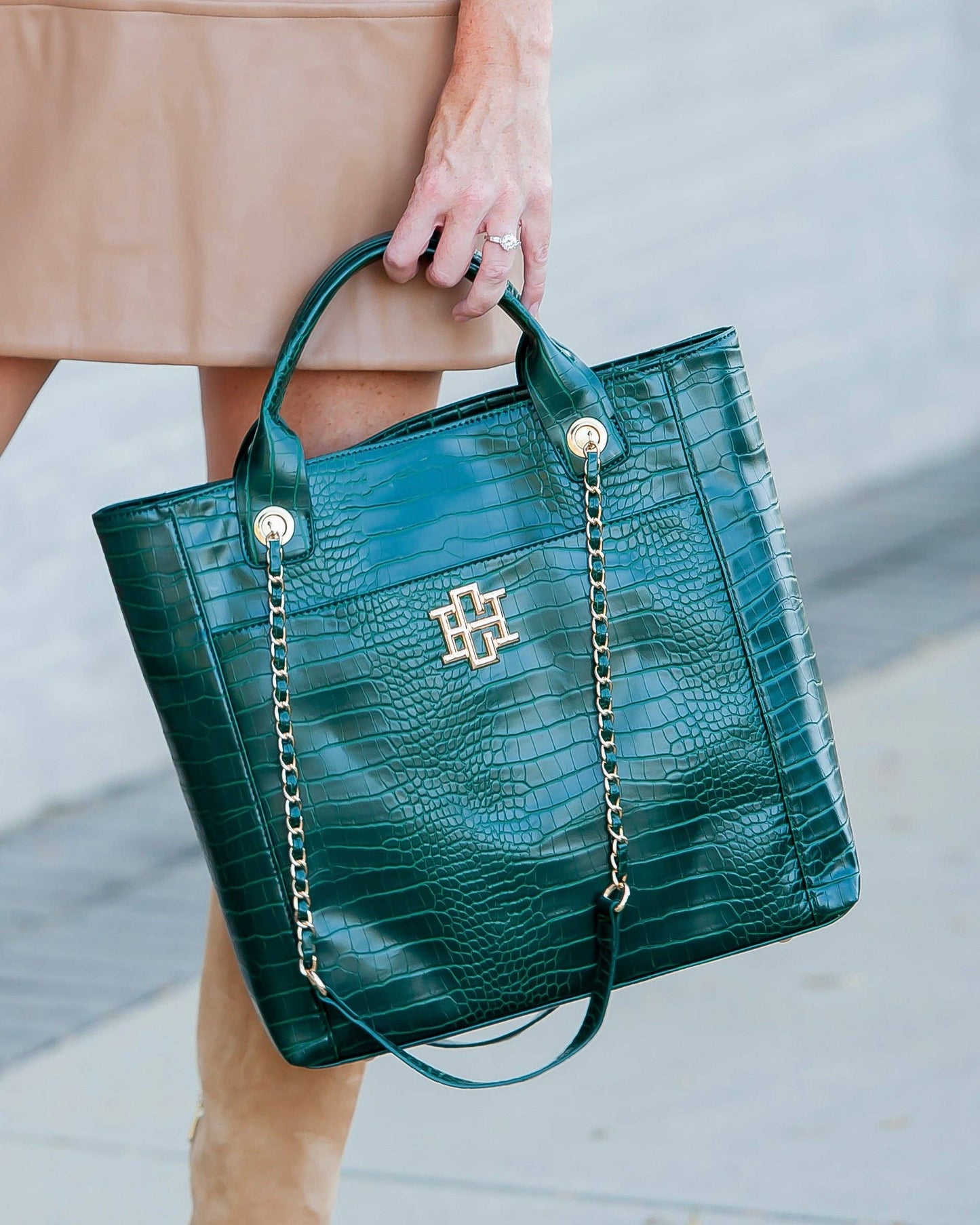 Hunter Green EC Kinzley Tote
