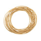 Gold Dipped Multi Strand Twisted Bracelet