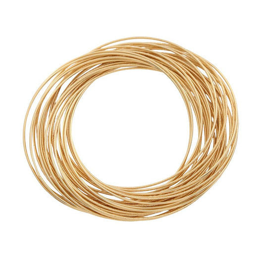 Gold Dipped Multi Strand Twisted Bracelet