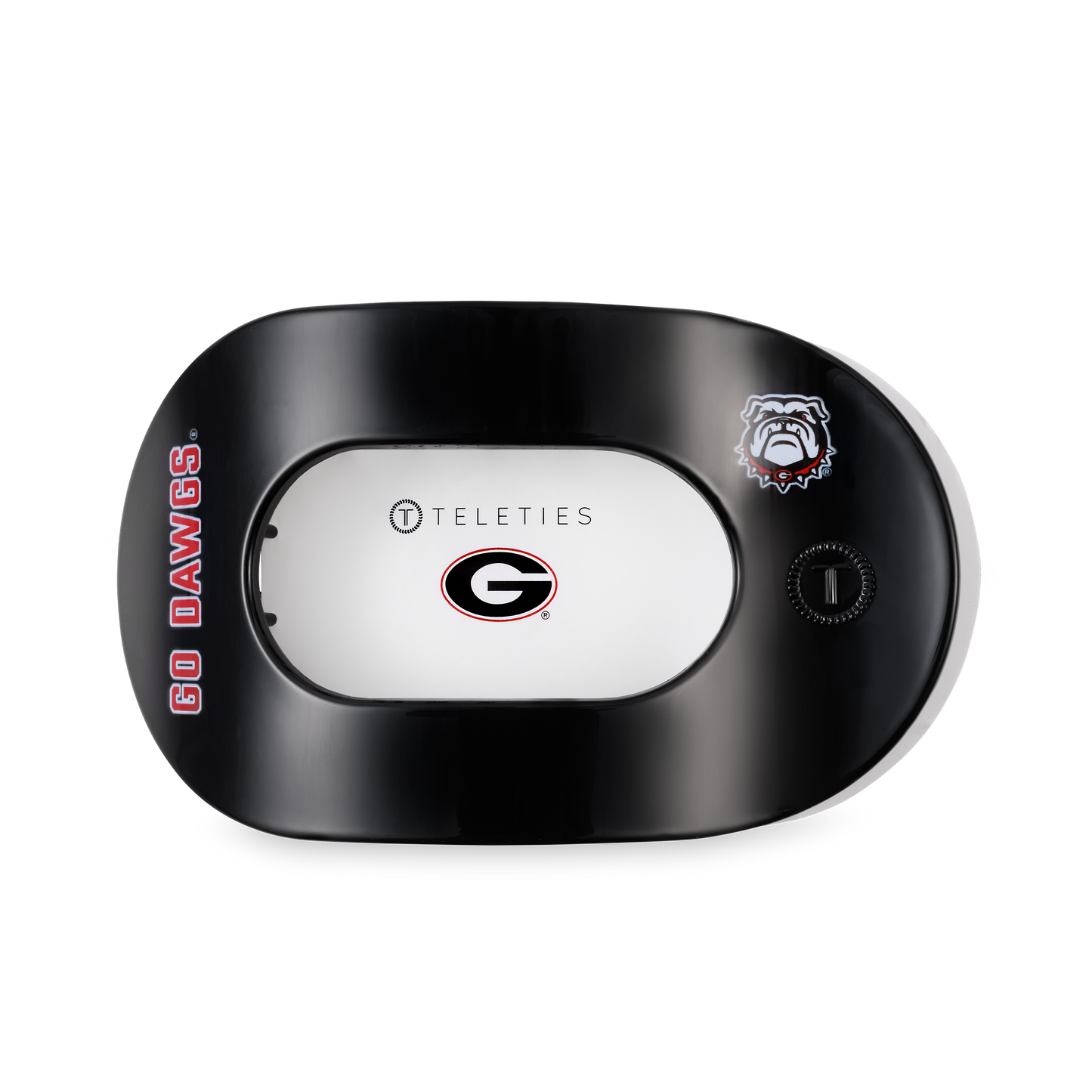 Flat Round Hair Clip | Large | Go Dawgs!