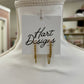 Hart Designs Diamond Stud Chain Earrings