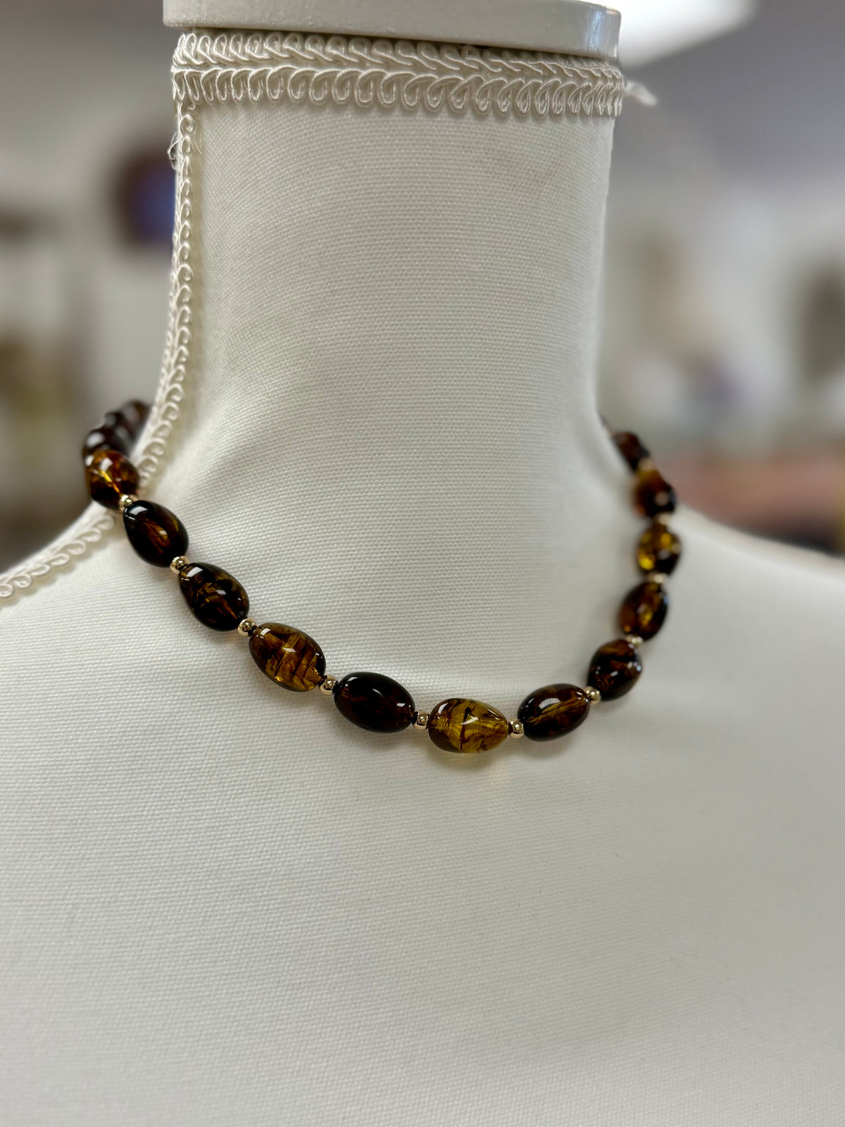 Tortoise Magnetic Clasp Necklace