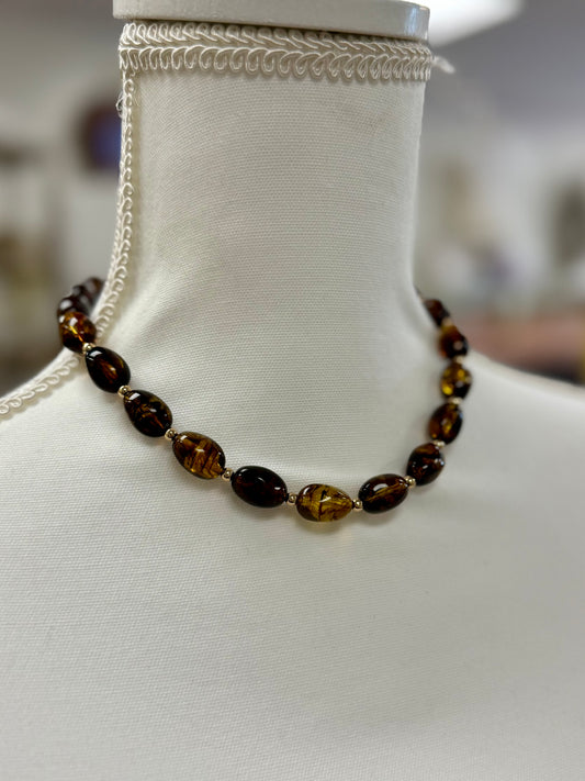 Tortoise Magnetic Clasp Necklace