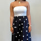 Black & White Polka Dot Wrap Dress