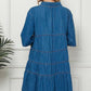 Denim Pleated Dress