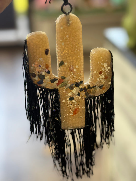 Cactus Fringe Car Freshie- Pineapple Dream Whip