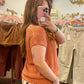 Clay Light Weight Sweater Top