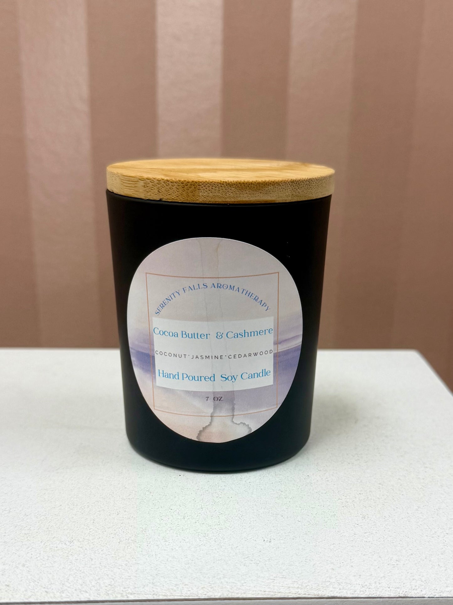 Serenity Falls Cocoa Butter & Cashmere 7oz. Candle