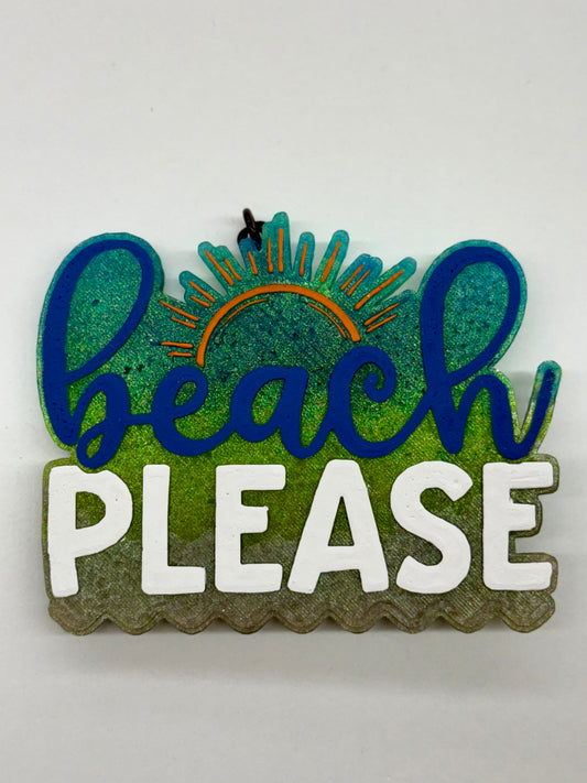 Beach Please Car Freshie - Champagne Toast