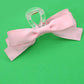 Pink Large Silky Bow Hair Clip