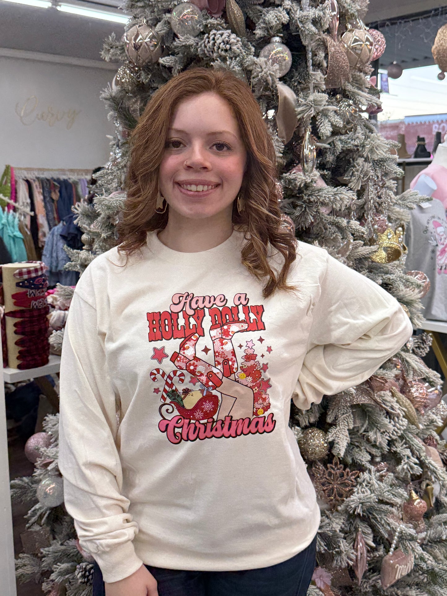 Have a Holly Dolly Christmas Long Sleeve