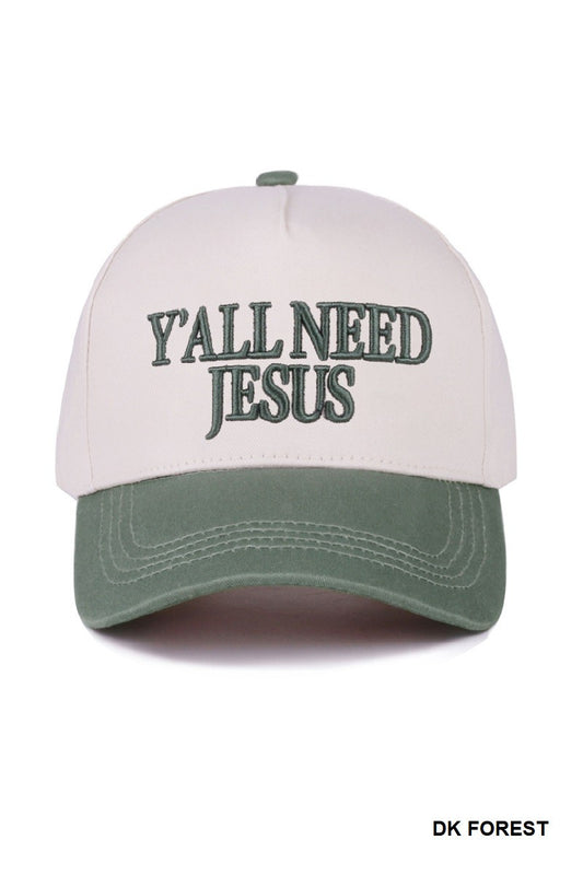 Dark Forest Y’all Need Jesus Cap