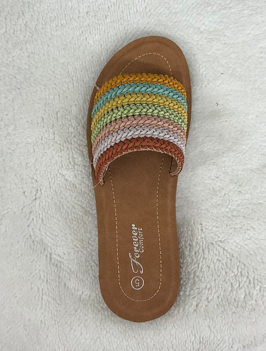 Rebekah Multi Color Slide Sandal