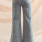 Light Mid Rise Flare Bottom Pearl Jeans