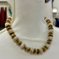 Ivory & Gold Beaded Shell Necklace