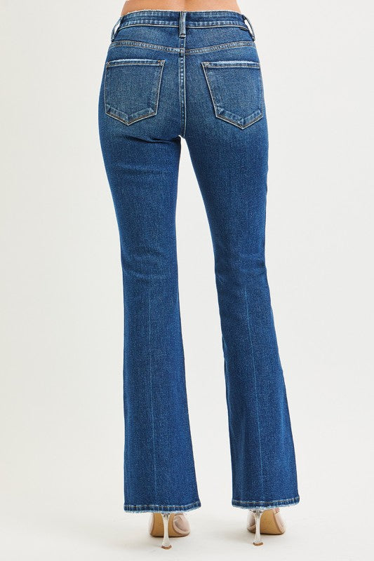 Tummy Control 4-Way Stretch High Rise Flare Jeans