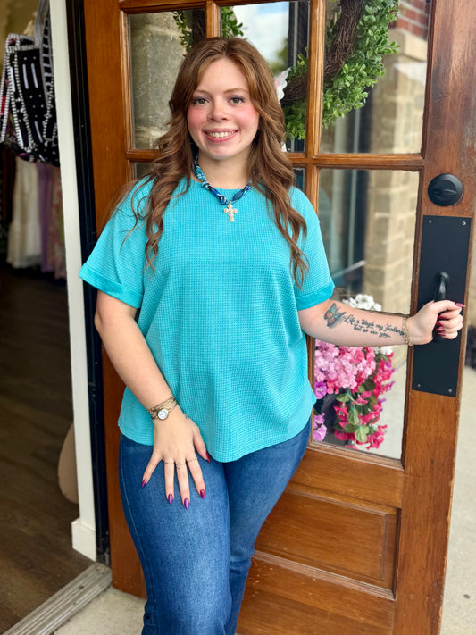 Teal Essential Thermal Top