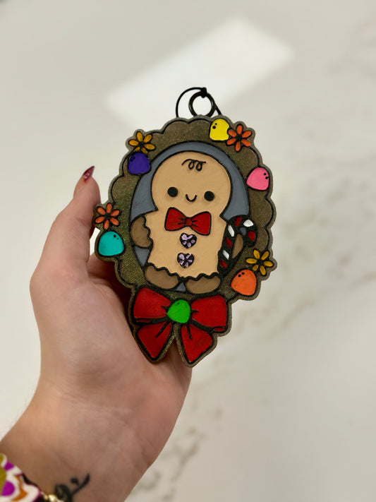 Gingerbread Man Freshie - Leaves