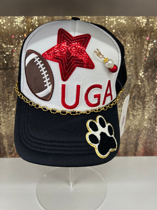 UGA Trucker Hat & Chain