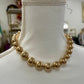 Large Gold Bead Necklace