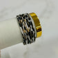 White Cheetah Magnetic Clasp Bracelet