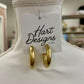 Hart Designs Gold Textured Hoop Earrings