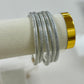Silver Sparkle Bangle Set