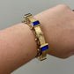 Gold & Blue Jewel Bracelet