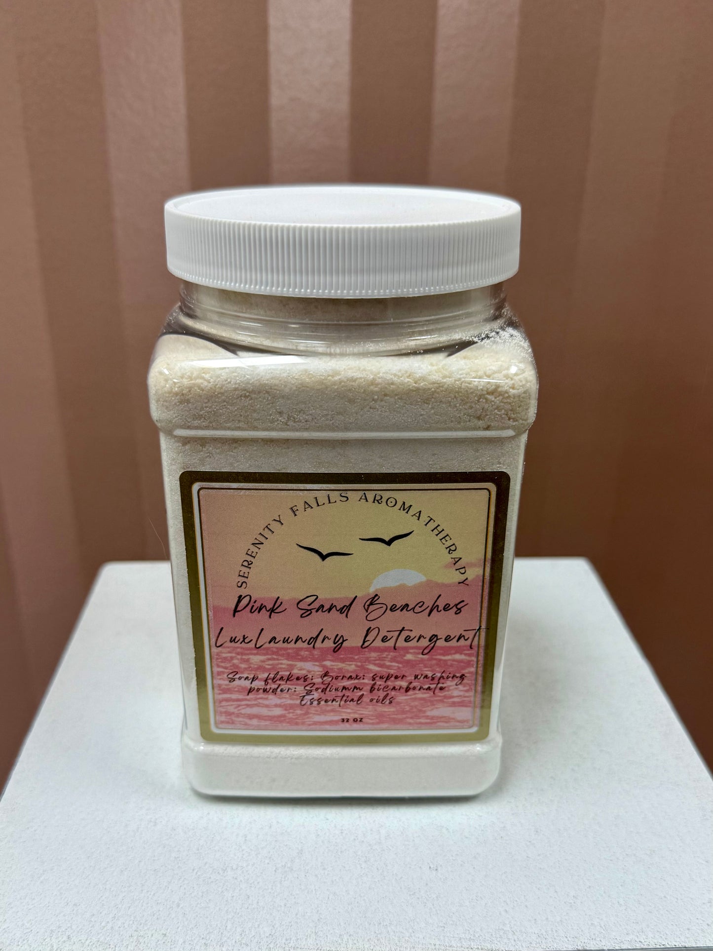 Serenity Falls Pink Sand Beaches Laundry Detergent