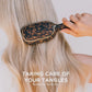 TELETIES Tortoise Detangler Hair Brush for Thick Hair