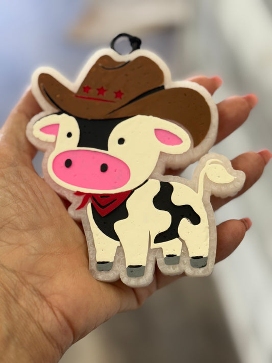 Cowboy Cow Car Freshie- Ghost Stories