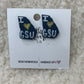 Navy GS Stud Earrings