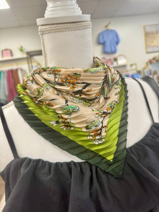 Hart Designs Green Butterfly Garden Scarf