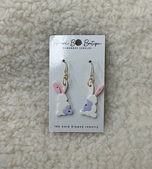 Pastel Bunny Dangle Earrings