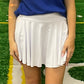 White Athletic Skort