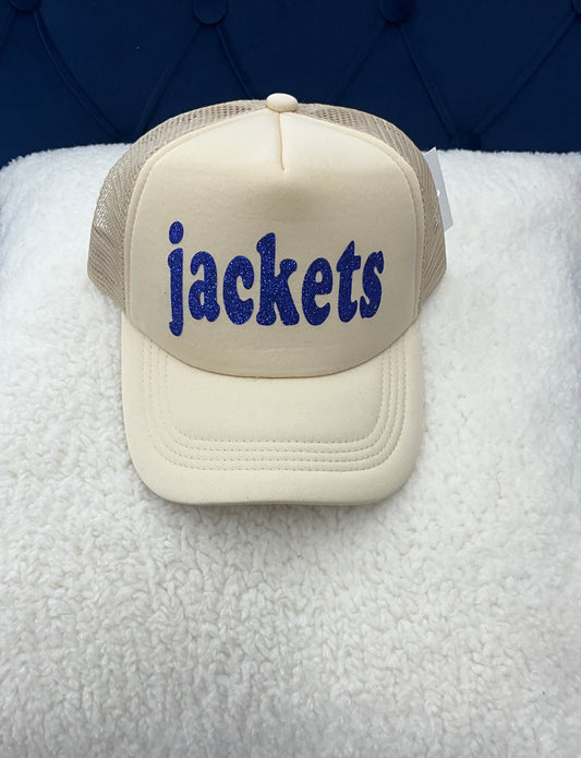 Glitter Jackets Trucker Hat: Solid Natural