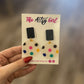 Colorful Polka Dot Dangle Earrings - The Artsy Girl