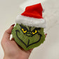 Grinch Santa Hat Freshie - Diva