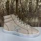 Taupe High Top Sneaker