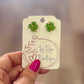 Shamrock Stud Earrings