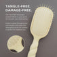 TELETIES Tan Detangler Hair Brush for Medium Hair