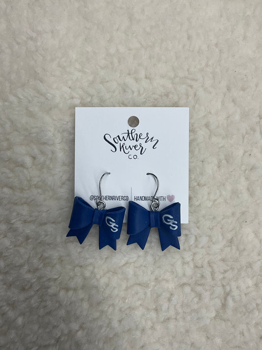 GS Bow Dangle Earrings