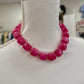 Hart Designs Magenta Square Bead Necklace