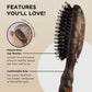 TELETIES Tan Boar Bristle Hair Brush