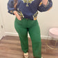 Green High-Rise Pants