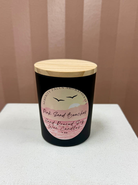 Serenity Falls Pink Sand Beaches 7oz Candle