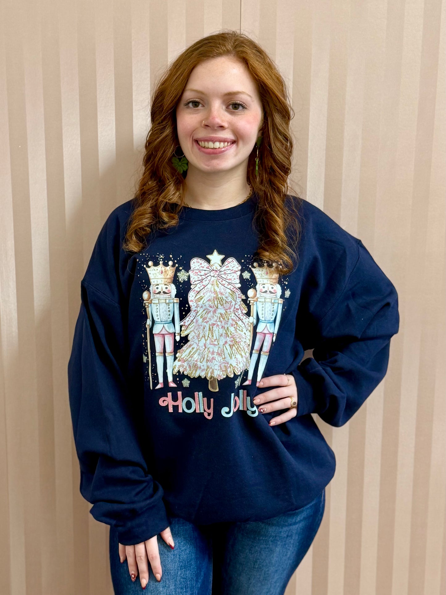 Holly Jolly Nutcracker Crewneck