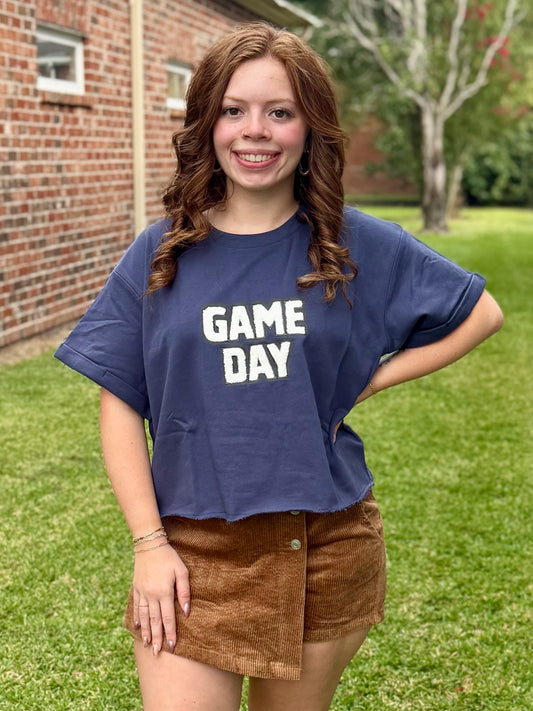 Navy Game Day Terry Tee Hu