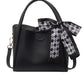 Black Scarf Crossbody Tote Bag