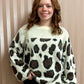 Cream Animal Print Sweater